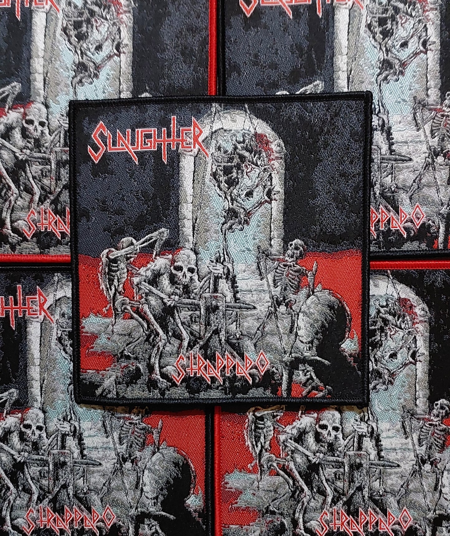 SLAUGHTER "Strappado" original album cover !! Official patch -