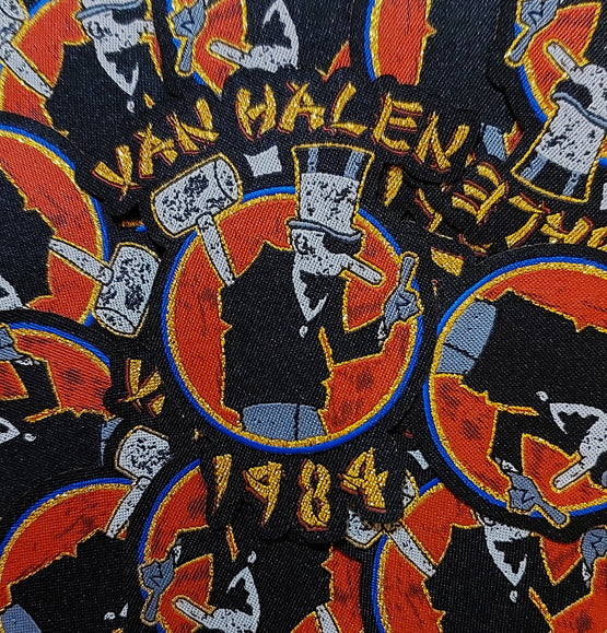 VAN HALEN II 1984 I GLUED N' SHAPED PATCH