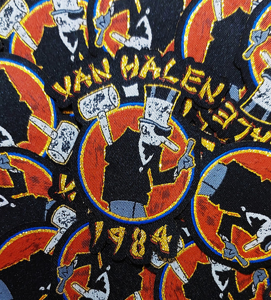 VAN HALEN II 1984 I GLUED N' SHAPED PATCH