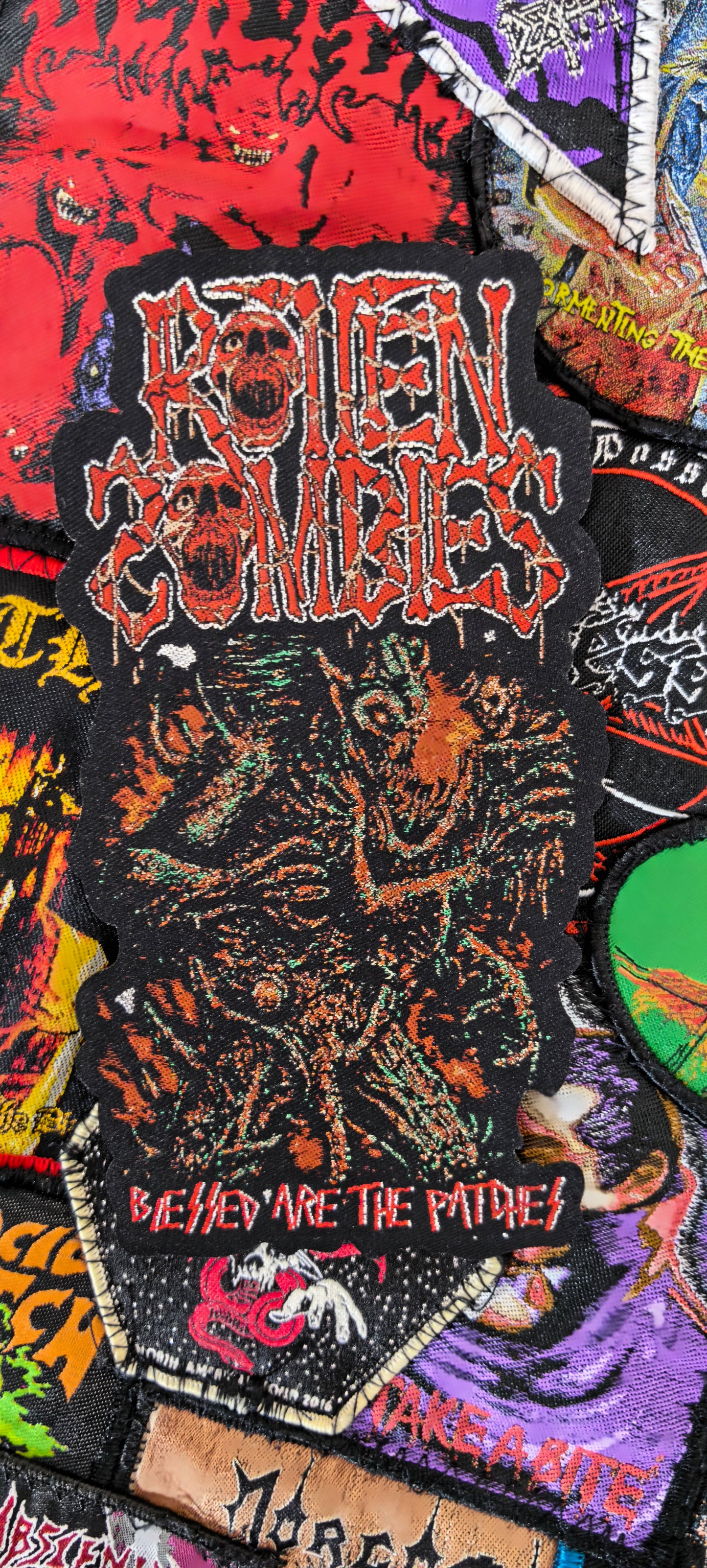 ROTTEN ZOMBIES Glued Shaped Patch Designed 2026