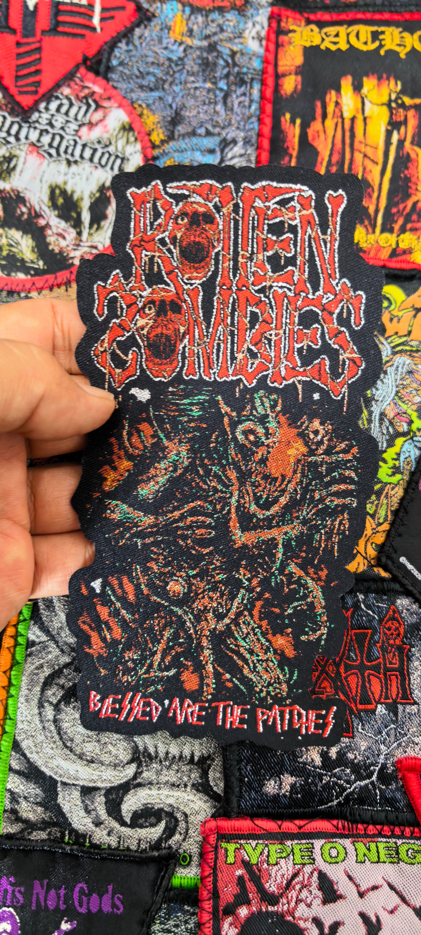 ROTTEN ZOMBIES Glued Shaped Patch Designed 2026