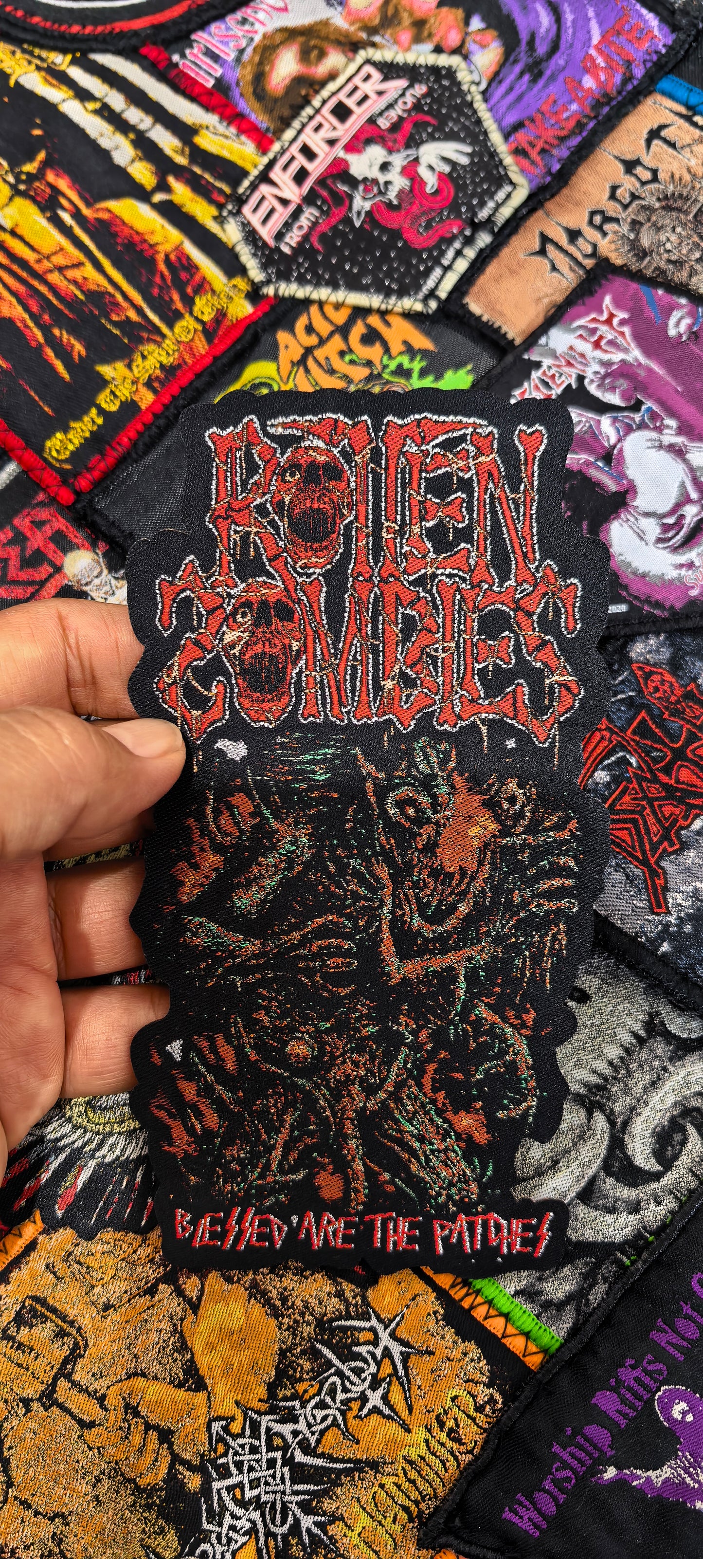 ROTTEN ZOMBIES Glued Shaped Patch Designed 2026