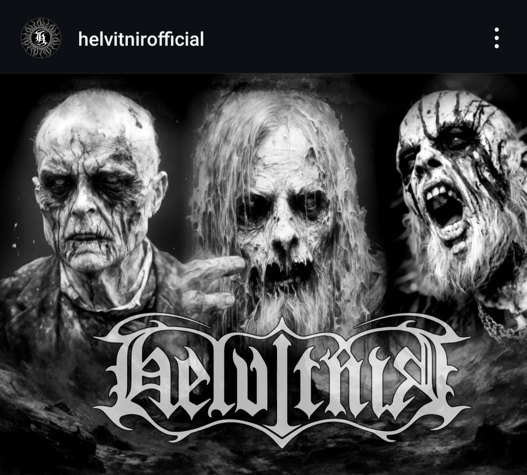 HELVITNIR (SE/NO) - Band Logo